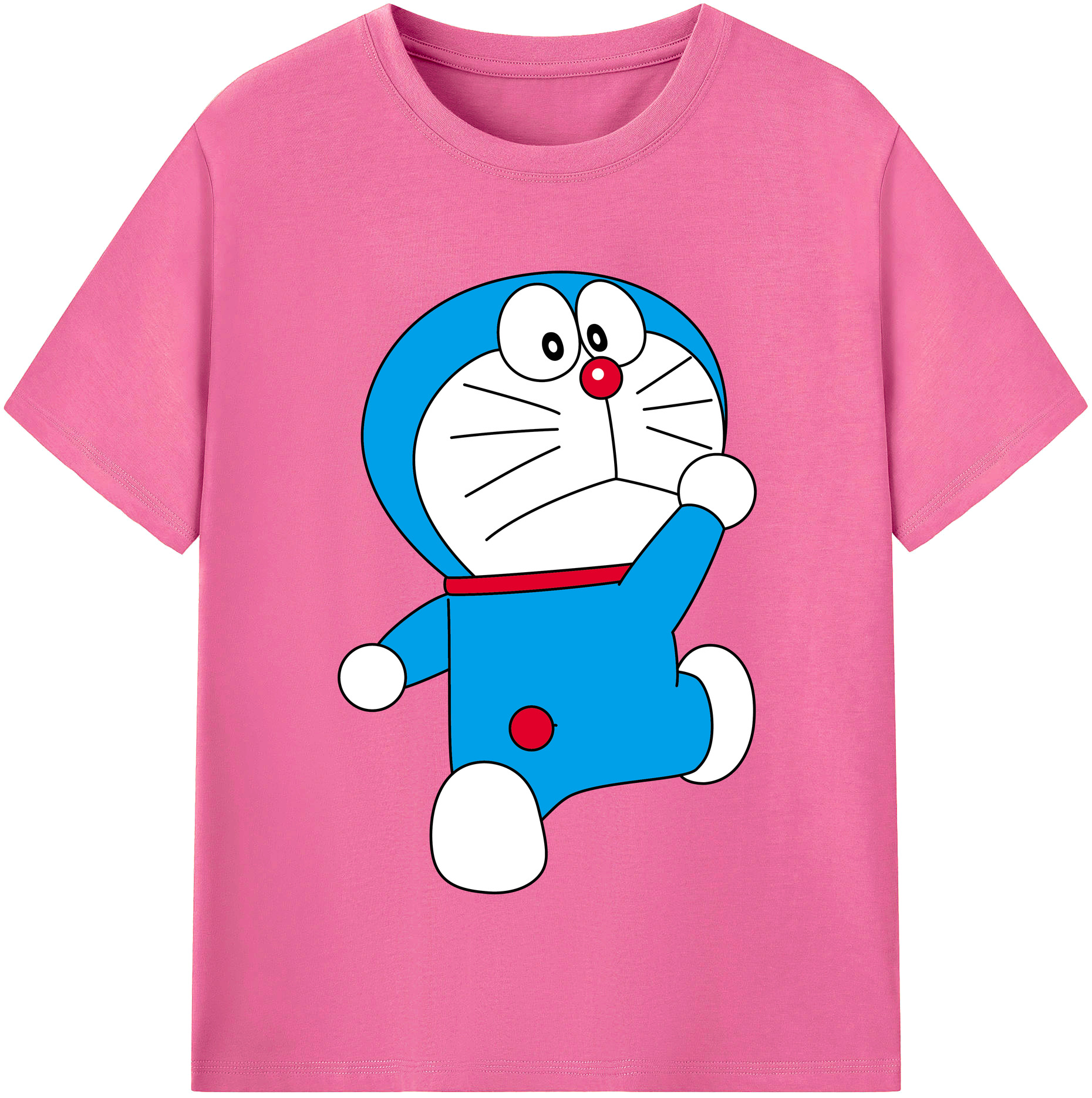 （画像用） ドラえもん Doraemon レディースカジュアルプリントTシャツ（綿100％）